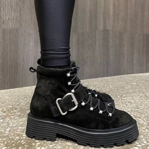 Leather Combat Boots